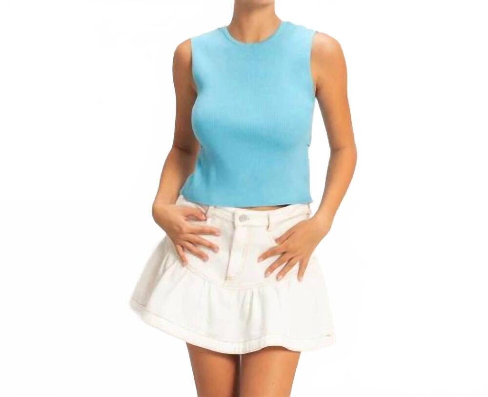 NEW HYFVE back talk top in blue